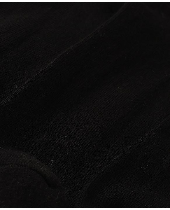 Pine Kids Cotton Knit Ankle Length Solid Socks Set of 3 - Black