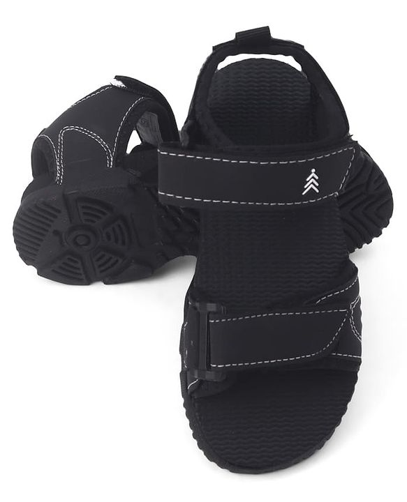 Pine Kids PU Velcro Sandals - Black