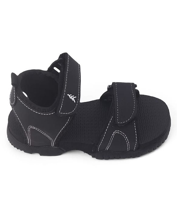 Pine Kids PU Velcro Sandals - Black