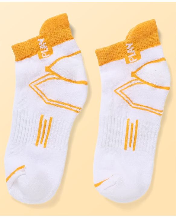 Pine Kids Knit Ankle Length Socks Chill Play & Fun Text in White Pack of 3