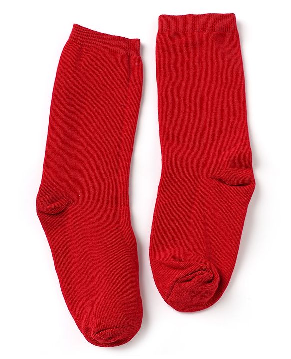 Pine Kids Cotton Knit Mid Calf Length Socks With Bow Applique Pack of 5 - Light Grey, Black, White, Pink & Red
