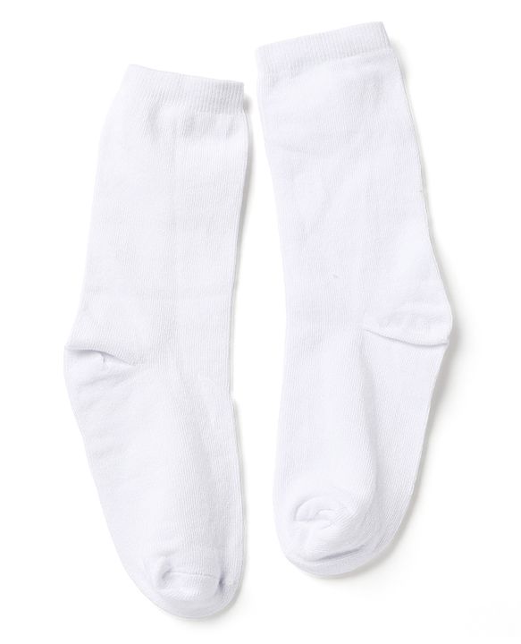 Pine Kids Cotton Knit Mid Calf Length Socks With Bow Applique Pack of 5 - Light Grey, Black, White, Pink & Red