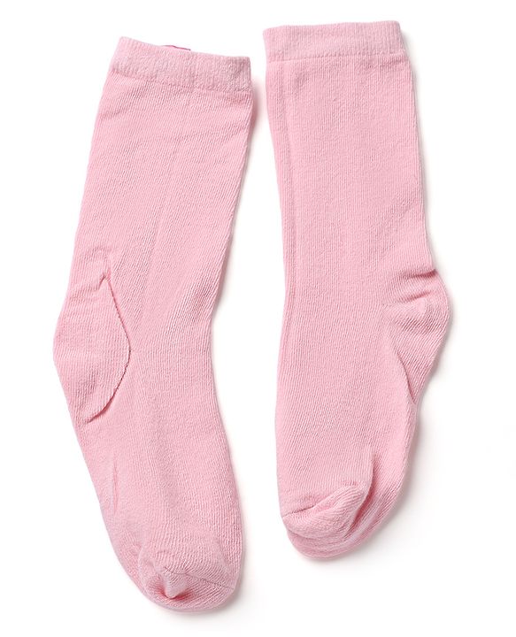 Pine Kids Cotton Knit Mid Calf Length Socks With Bow Applique Pack of 5 - Light Grey, Black, White, Pink & Red