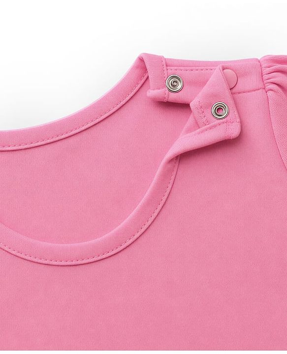 Babyhug 100% Cotton Knit Full Sleeves T-Shirts with Floral Print and Bee Embroidery Pack of 3 in Light Pink, White & Dark Pink