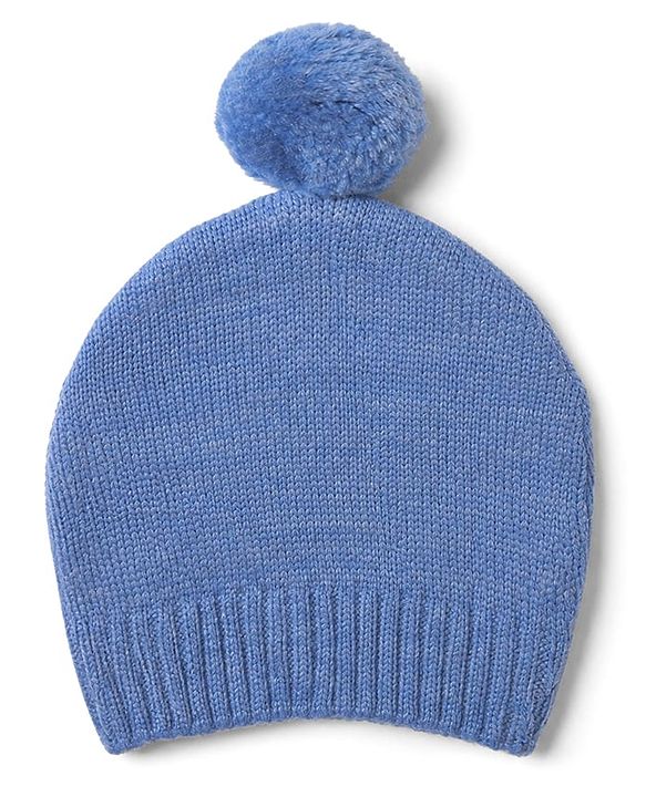 Babyhug Knit Winter Romper and Cap with Full Sleeves - Olive Green