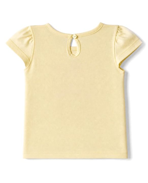 Babyhug 100% Cotton Knit T-Shirt with Half Sleeves and New York City Print - Yellow