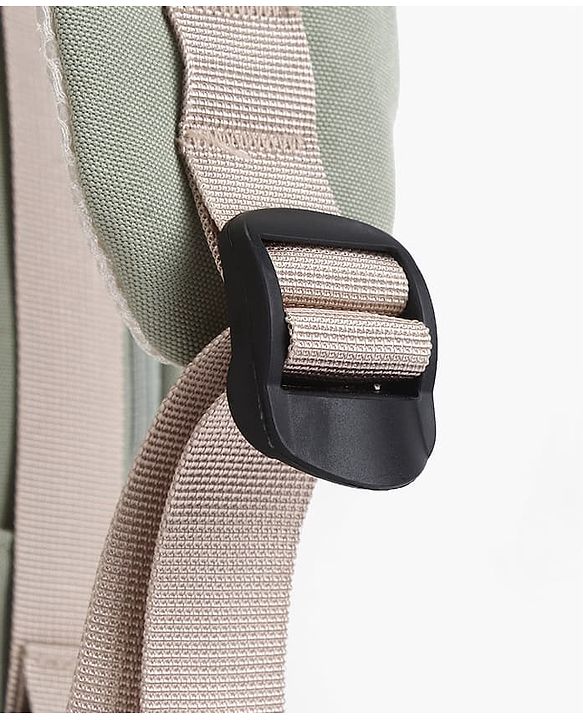 Babyhug Diaper Backpack | 3 Front Zipper Pockets| Spacious Main Compartment| Bottle Pocket| Wipes Dispenser| Stroller Hanging Straps| Back Zipper| Dual Top Handles| 26 x 18 x 39 cm| Unisex - Beige