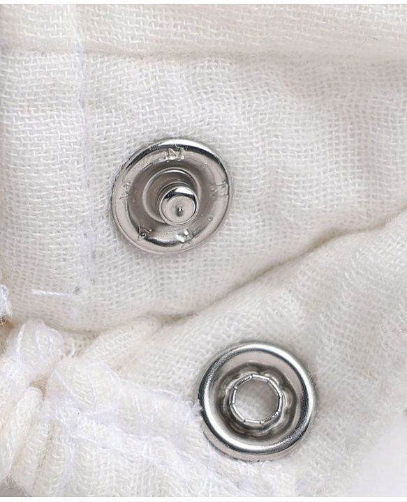 Babyhug 100% Cotton Interlock Knit Full Sleeves Onesies With Hair Band - White