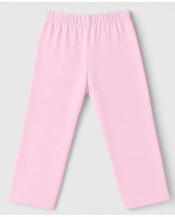Babyhug Cotton Elastane Knit Full Length Lycra Leggings with Floral Polka Dots Print Pack of 3 - Pink White Lavender
