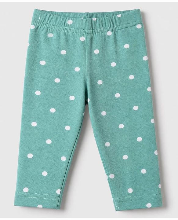 Babyhug Cotton Lycra Full Length Leggings With Polka Dot & Floral Print Pack of 3 - Pink