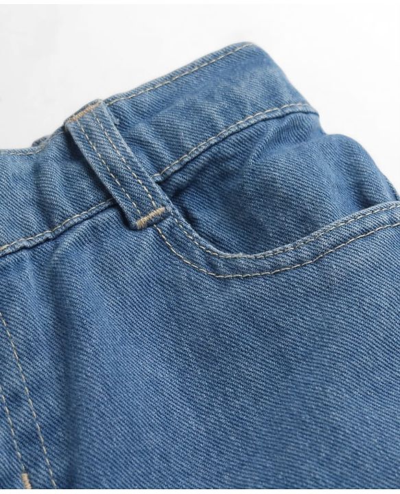 Pine Kids Cotten Blend Denim Woven Full Length Jeans - Blue