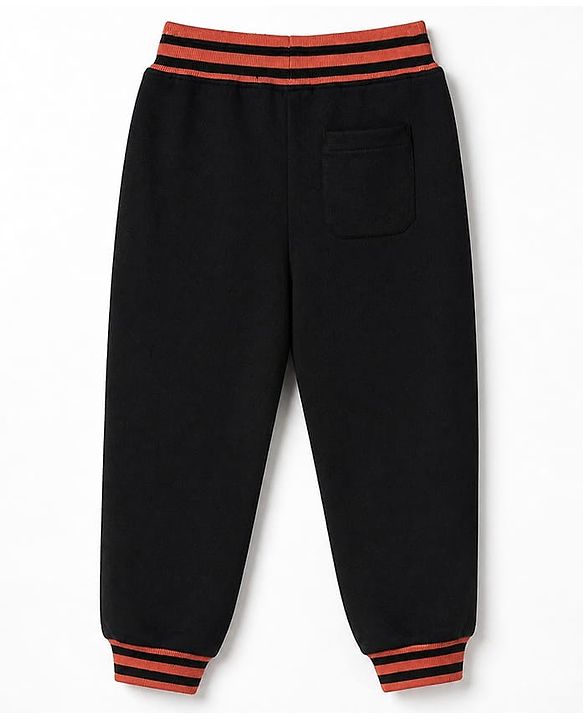 Pine Kids Cotton Knit Full Sleeves Winter Wear Suits with Be Your Own Boss Print -Dark Orange
