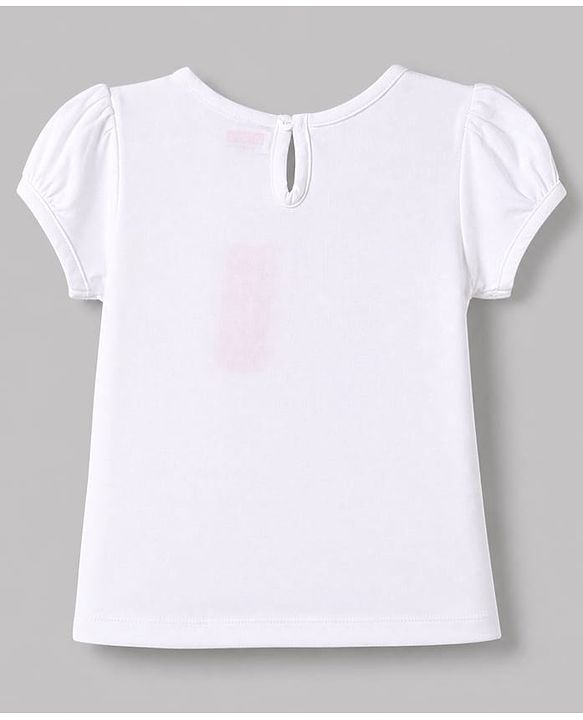 Babyhug 100% Cotton Single Jersey Knit Frock with Short Sleeves Inner Tee With Rabbit Embroidery - Yellow