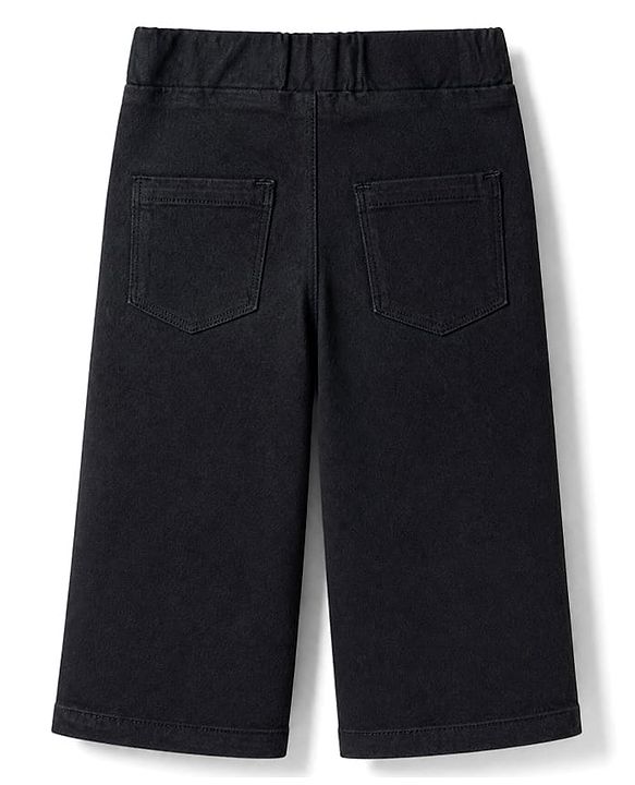 Babyhug Denim Full Length Jeggings with Stretch - Blue