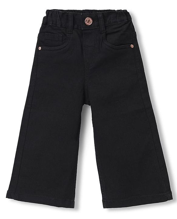 Babyhug Cotton Mix Denim Full Length Washed Jeans With Stretch -Dark Blue