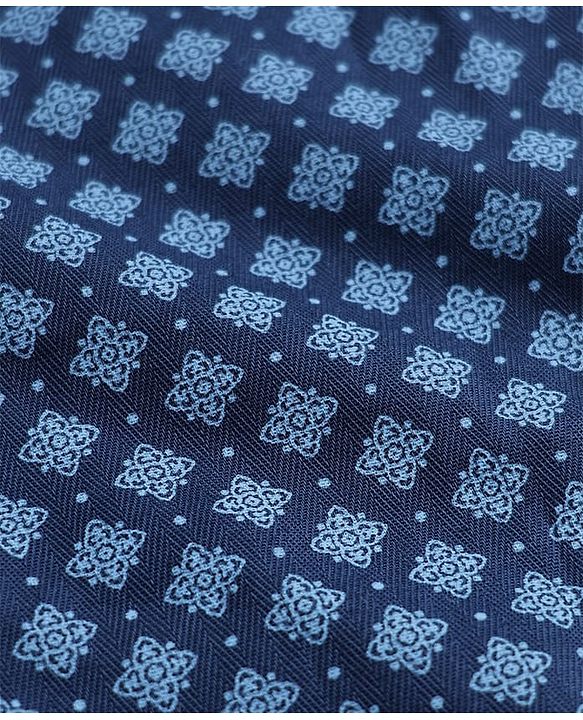 Pine Kids Cambric Woven Boxer With Print Pack of 2 - Blue Black