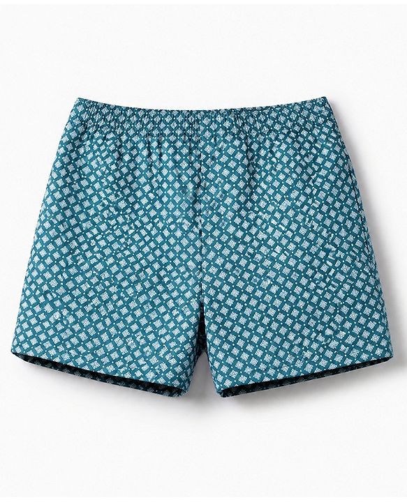 Pine Kids Cambric Woven Boxers With Polka Dot Print Pack of 2 - Navy Blue Black