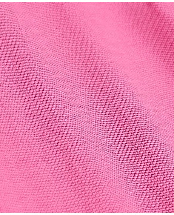 Babyhug Cotton Elastane Knit Full Length Solid Leggings - Fuchsia