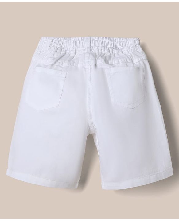 Babyhug Woven Half Sleeves Shirt and Shorts Set With Striped Print - Blue & White