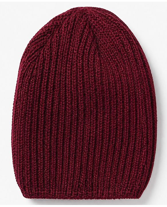 Babyhug Cable Knit Full Sleeves Sweater Set With Beanie Cap - Maroon