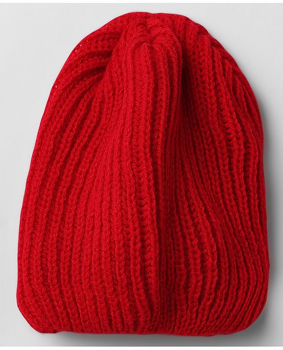 Babyhug Knit Full Raglan Sleeves Front Open Collared Sweater Set and Cap with - Red