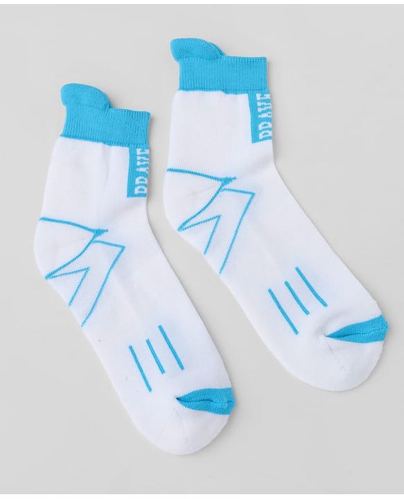 Pine Kids Cotton Knit Ankle Length Socks With Geometric Print Pack of 3 - Navy Blue & Yellow