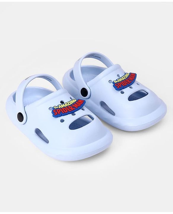 Cute Walk by Babyhug Marvel Clogs with Spider-Man Applique - Blue