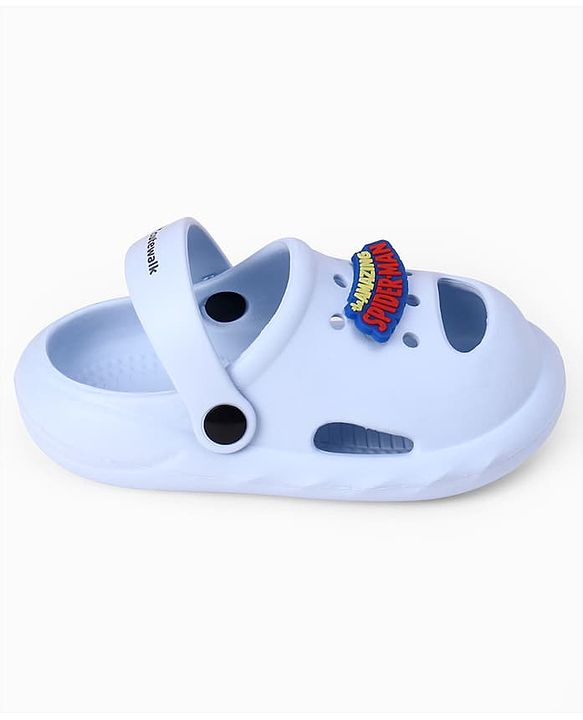 Cute Walk by Babyhug Marvel Clogs with Spider-Man Applique - Blue