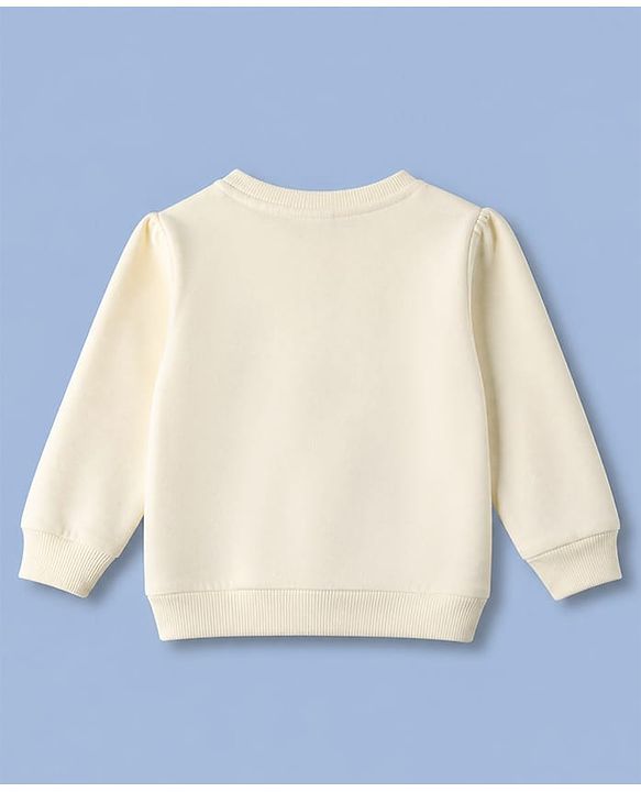 Babyhug Heavy Gauge Terry Knit Sweatshirt with Full Sleeves and Cherries Print Pack of 2 - Red & Cream