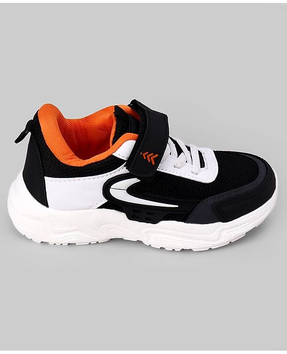 Pine Kids Velcro closure Sneakers Shoes in Black