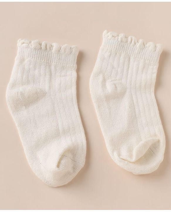 Cute Walk by Babyhug Anti-bacterial Ankle Length Socks With Animal Design Pack of 3 - Pink White Grey