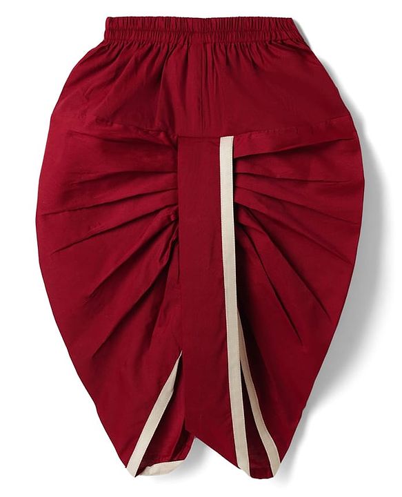Babyhug Chanderi Woven Full Length Dhoti & Kurta Set with Full Sleeves and Floral Print - Offwhite