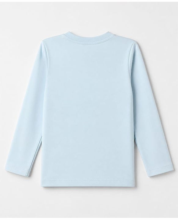 Babyhug 100% Cotton Knit Full Sleeves T-Shirts with Bear Raccoon Tiger Koala Puppy Print Pack of 5 - Light Blue Beige Cream Light Green Brown