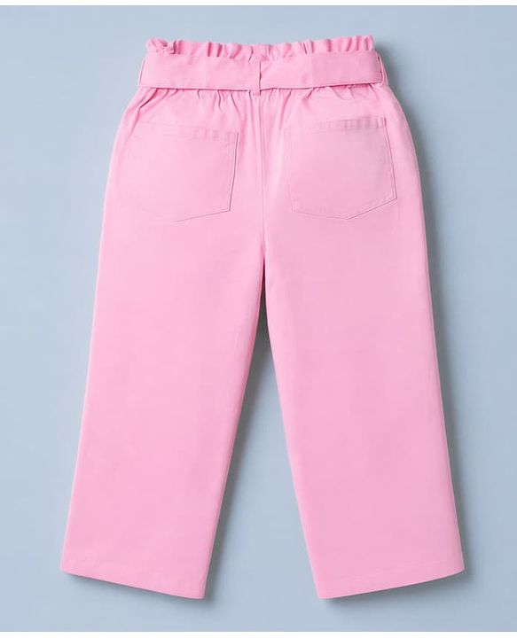 Pine Kids Single Jersey Knit Sleeveless Floral Printed Top & Pant Set - Pink
