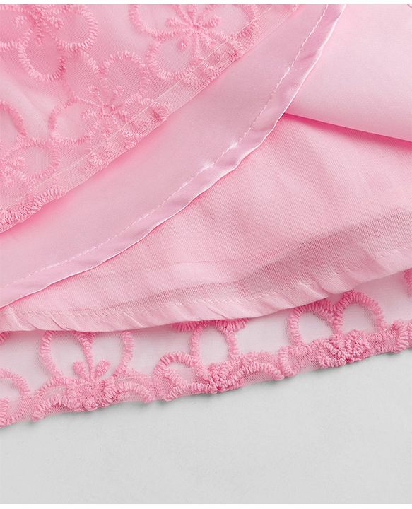 Pine Kids Mesh Woven Sleeveless Party Dress - Light Pink