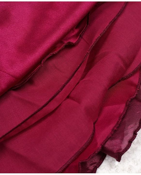 Pine Kids Organza Woven Sleeveless Party Dress With Floral Applique - Maroon