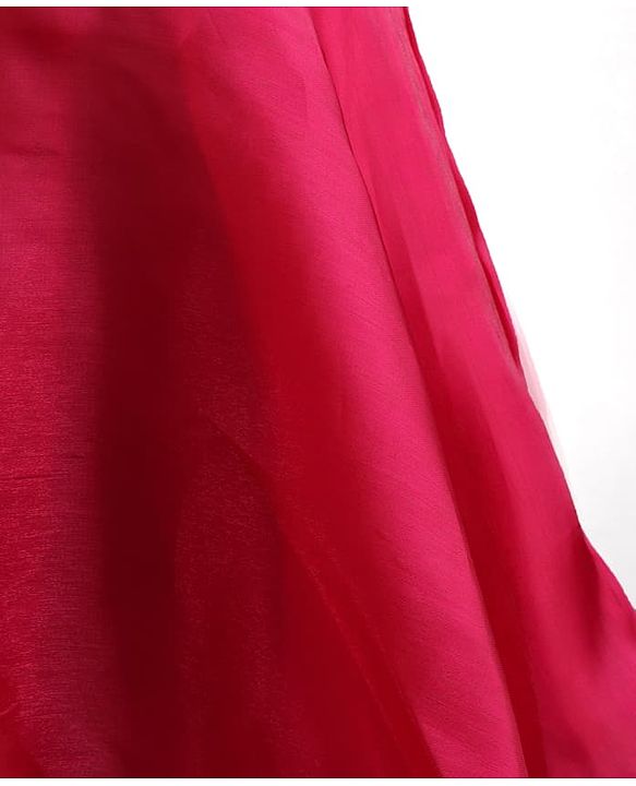Pine Kids Organza Woven Solid Sleeveless Party Dress - Red