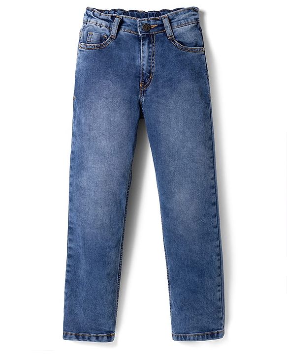 Pine Kids Denim Woven Full Length Jeans in Blue