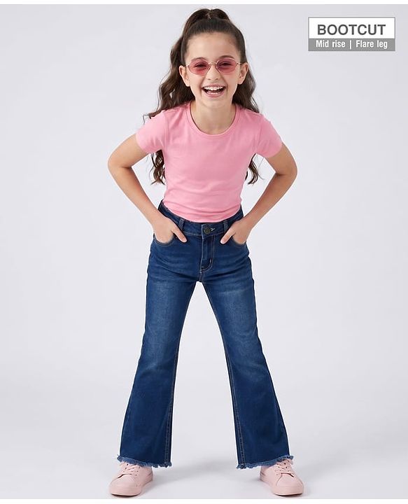 Pine Kids Denim Woven Full Length Jeans - Blue