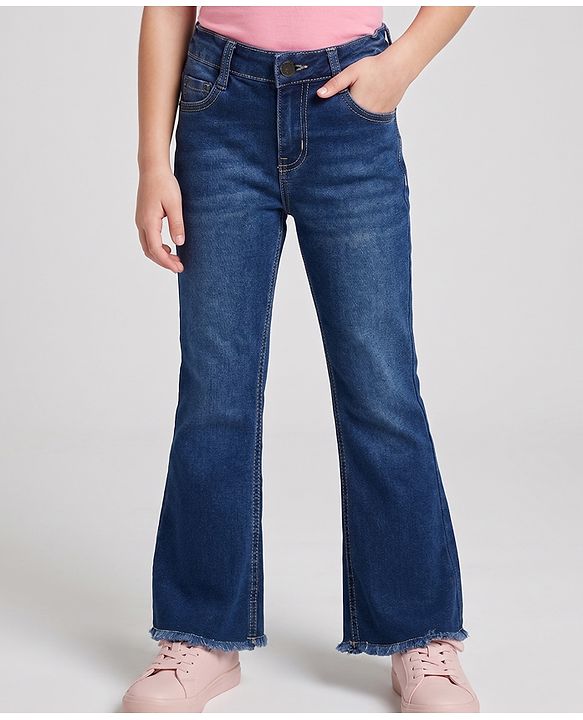 Pine Kids Denim Woven Full Length Jeans - Blue