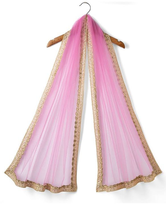 Pine Kids 100% Cotton Woven Three-Fourth Sleeves Floral Printed Kurta & Gharara Set With Dupatta - Beige