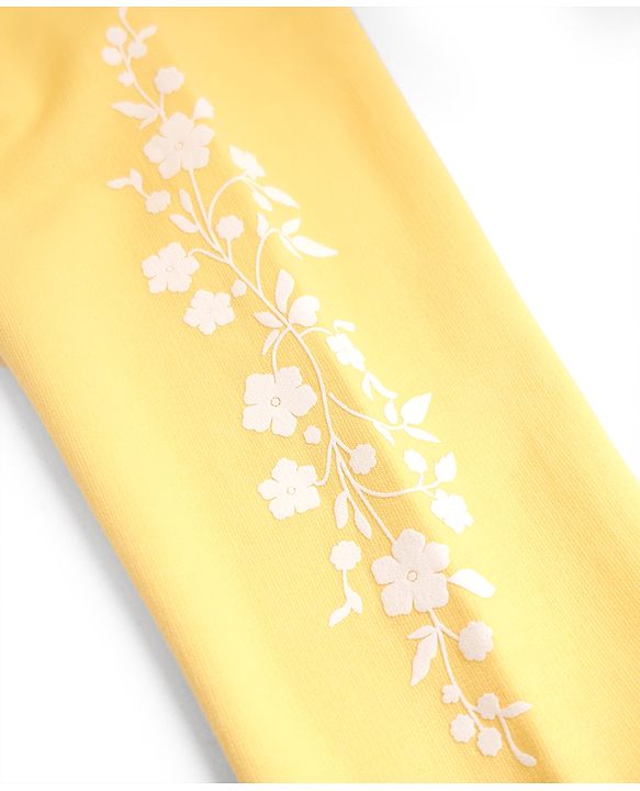 Pine Kids 100% Cotton Knit Sweatshirt with Full Sleeves, Beautiful Print in Yellow