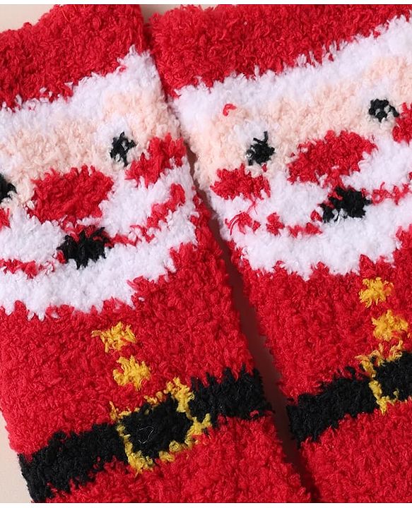 Cute Walk by Babyhug Knit Mid Calf Length Woolen Socks - Red