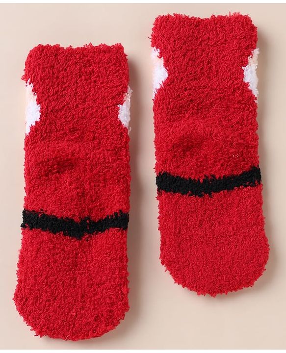 Cute Walk by Babyhug Knit Mid Calf Length Woolen Socks - Red