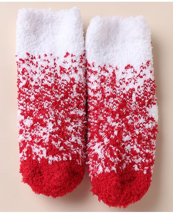 Cute walk by Babyhug Mid Calf Length Woolen Socks -Red