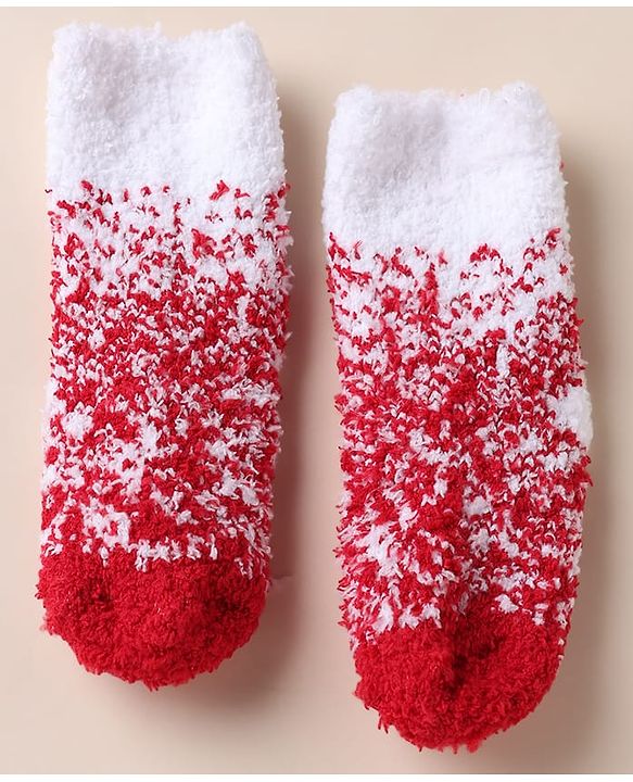 Cute walk by Babyhug Mid Calf Length Woolen Socks -Red