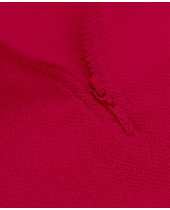 Pine Kids Cotton Knit Polo T-Shirt with Half Sleeves and Shark & Color Block Print - Maroon