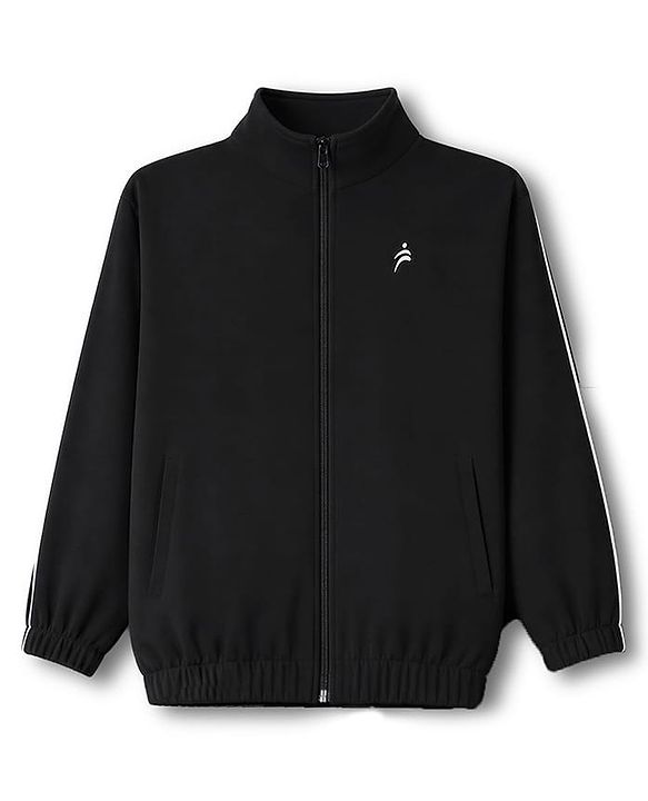 Pine Active Woven Ultra Light Woven Full Sleeves Tracksuit - Black