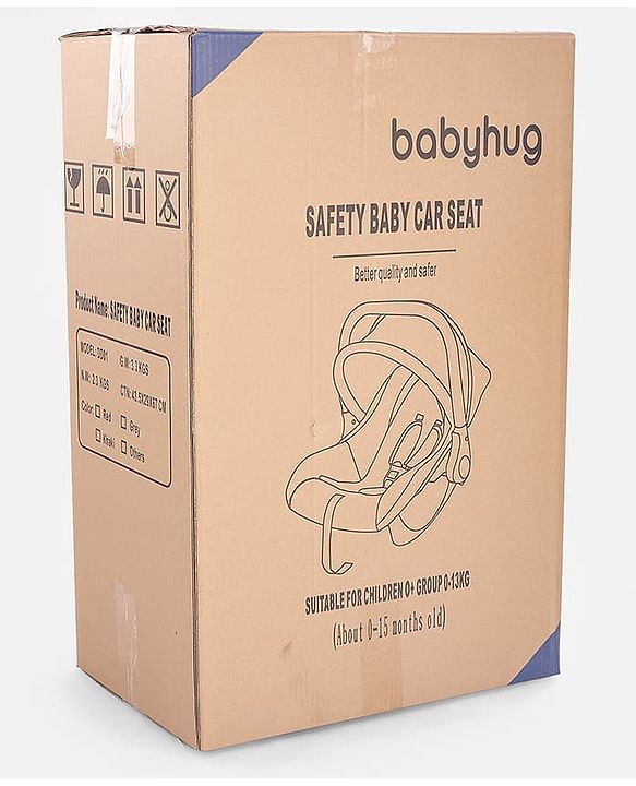 Babyhug Cloud Cradle 3-in-1 Baby Carry Cot  White Grey| Rocker & Baby Seat| Safety Harness| Adjustable Canopy| Lightweight Portable Design| Removable & Washable Cover| 015 Months