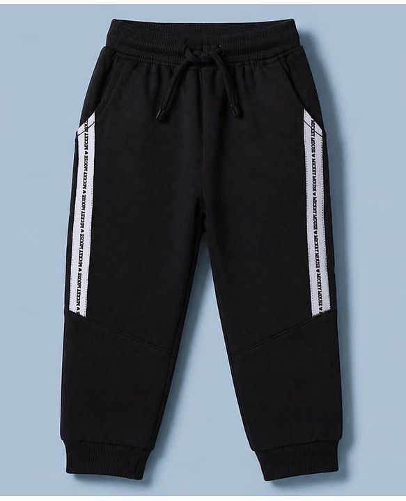 Babyhug Disney 100% Cotton Terry Knit Full Sleeves Sweatshirt and Pant Mickey Mouse Print in White